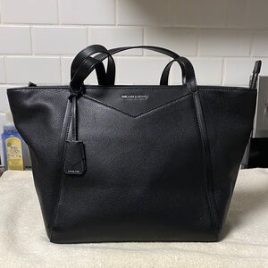 Michael Kors Black Pebbled Leather Handbag